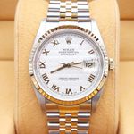 Rolex Datejust 36 16233 (1992) - White dial 36 mm Gold/Steel case (1/8)