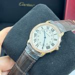 Cartier Ronde Louis Cartier WR000651 (2024) - Zilver wijzerplaat 36mm Roségoud (3/8)