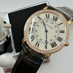 Cartier Ronde Louis Cartier WR000651 (2024) - Zilver wijzerplaat 36mm Roségoud (1/8)