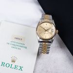 Rolex Datejust 36 16013 (1988) - Champagne wijzerplaat 36mm Goud/Staal (3/8)