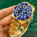 Rolex Submariner Date 116618LB (2020) - Blauw wijzerplaat 40mm Geelgoud (8/8)