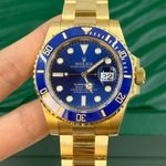 Rolex Submariner Date 116618LB (2020) - Blauw wijzerplaat 40mm Geelgoud (7/8)