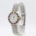 Breitling Lady J D52065 (1995) - Blue dial 31 mm Gold/Steel case (3/8)
