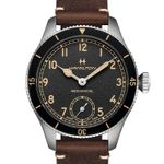 Hamilton Khaki Aviation H76719530 (2022) - Zwart wijzerplaat 43mm Staal (1/5)