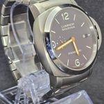 Panerai Luminor Marina 1950 3 Days Automatic PAM00352 (Onbekend (willekeurig serienummer)) - Bruin wijzerplaat 44mm Titanium (2/8)