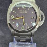 Panerai Luminor Marina 1950 3 Days Automatic PAM00352 (Onbekend (willekeurig serienummer)) - Bruin wijzerplaat 44mm Titanium (1/8)