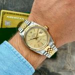 Rolex Datejust 36 16013 (1982) - Goud wijzerplaat 36mm Goud/Staal (4/8)