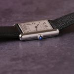 Cartier Tank WSTA0109 (Unknown (random serial)) - Silver dial 26 mm Steel case (7/8)
