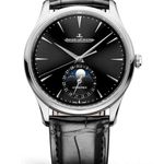 Jaeger-LeCoultre Master Ultra Thin Moon Q1368471 (2024) - Zwart wijzerplaat 39mm Staal (1/1)