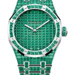 Audemars Piguet Royal Oak Selfwinding 15514BC.EE.1284BC.01 (2025) - Green dial 41 mm White Gold case (1/1)