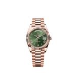 Rolex Day-Date 40 228235 (2025) - Groen wijzerplaat 40mm Roségoud (4/4)