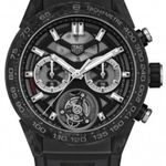 TAG Heuer Carrera Heuer-02T CAR5A8U.FT6071 (2024) - Transparent dial 45 mm Titanium case (1/1)