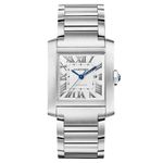 Cartier Tank Française WSTA0067 (2024) - Zilver wijzerplaat 27mm Staal (1/1)