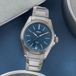 Oris Big Crown ProPilot 01 400 7778 7155-07 7 20 01TLC (Unknown (random serial)) - Blue dial 39 mm Titanium case (1/8)