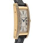 Cartier Tank Américaine WB701251 (Onbekend (willekeurig serienummer)) - Zilver wijzerplaat 19mm Geelgoud (7/8)