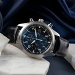 IWC Pilot Chronograph IW371701 (Unknown (random serial)) - Black dial 42 mm Steel case (2/8)