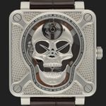 Bell & Ross BR 01 BR01-SKULL-SK (2018) - Zilver wijzerplaat 46mm Staal (2/8)
