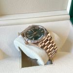 Rolex Day-Date 40 228235 (2025) - Groen wijzerplaat 40mm Roségoud (4/7)