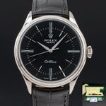 Rolex Cellini Time 50509 (2018) - Black dial 39 mm White Gold case (1/8)