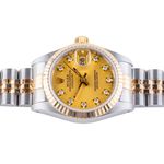 Rolex Lady-Datejust 69173 (1993) - Champagne dial 26 mm Gold/Steel case (5/8)