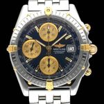 Breitling Chronomat B13050.1 (1999) - Blue dial 39 mm Gold/Steel case (1/7)