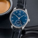 IWC Portuguese Automatic IW358305 (Unknown (random serial)) - Blue dial 40 mm Steel case (3/8)