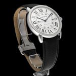 Cartier Ronde Solo de Cartier 3517 (2014) - Zilver wijzerplaat 42mm Staal (6/8)