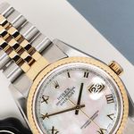Rolex Datejust 36 16233 (2000) - Pearl dial 36 mm Gold/Steel case (3/7)