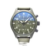 IWC Pilot Chronograph Top Gun IW389106 (2022) - Groen wijzerplaat 45mm Titanium (1/7)