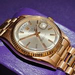 Rolex Day-Date 1803 (1972) - Silver dial 36 mm Rose Gold case (4/5)
