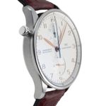 IWC Portuguese Chronograph IW371202 (Onbekend (willekeurig serienummer)) - Zilver wijzerplaat 41mm Staal (7/8)