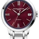 Baume & Mercier Classima M0A10691 (2026) - Rood wijzerplaat 34mm Staal (1/1)