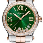 Chopard Happy Sport 278582-6008 (2026) - Groen wijzerplaat 36mm Staal (1/1)