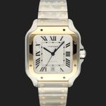 Cartier Santos W2SA0009 (2024) - Zilver wijzerplaat 40mm Staal (3/8)