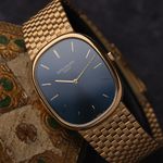 Patek Philippe Golden Ellipse 3838 (1993) - Blue dial 32 mm Yellow Gold case (1/8)