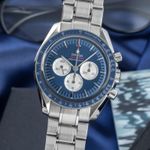 Omega Speedmaster Professional Moonwatch 522.30.42.30.03.001 (2019) - Blue dial 42 mm Steel case (3/8)