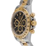 Rolex Daytona 16523 (1995) - Zwart wijzerplaat 40mm Goud/Staal (4/8)