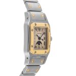 Cartier Santos 119901 (1990) - White dial 29 mm Gold/Steel case (5/8)