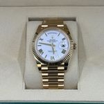 Rolex Day-Date 40 228238 (2023) - White dial 40 mm Yellow Gold case (5/8)