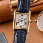 Cartier Tank W1013754 (1999) - White dial Silver case (3/8)