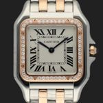 Cartier Panthère W3PN0007 (2024) - White dial 37 mm Gold/Steel case (2/8)