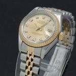 Rolex Lady-Datejust 69173 (1990) - Gold dial 26 mm Gold/Steel case (6/7)