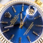 Rolex Datejust 31 68273 (1991) - Blue dial 31 mm Gold/Steel case (2/8)