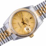 Rolex Datejust 36 16233 (1991) - 36mm Goud/Staal (1/8)