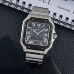 Cartier Santos WSSA0037 (Unknown (random serial)) - Grey dial 40 mm Steel case (1/8)