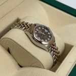 Rolex Lady-Datejust 279161 (2024) - Bruin wijzerplaat 28mm Staal (7/8)