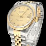 Rolex Datejust 36 16233G (1991) - Champagne dial 36 mm Gold/Steel case (6/8)