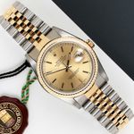 Rolex Datejust 36 16233 (1994) - Champagne dial 36 mm Gold/Steel case (1/8)