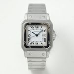 Cartier Santos 2960 (1980) - Wit wijzerplaat 41mm Staal (2/8)