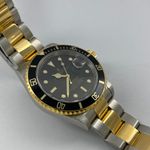 Rolex Submariner Date - (Unknown (random serial)) - Black dial 40 mm Gold/Steel case (3/8)